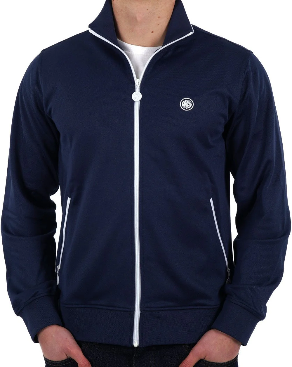 Pretty Green Boston Track Top Navy - Image 2