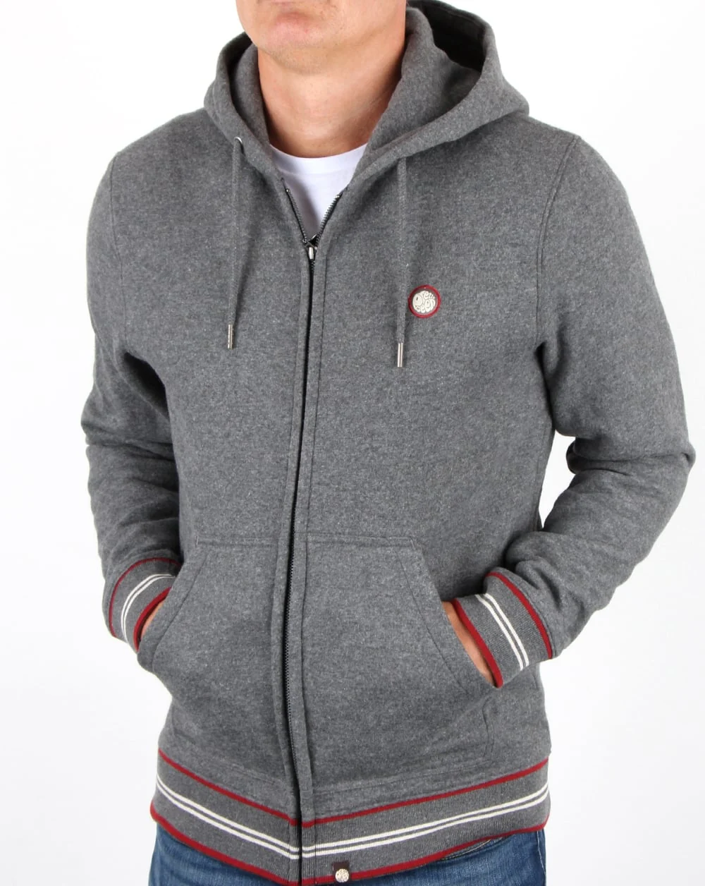 Pretty Green Bradstock Hoody Charcoal