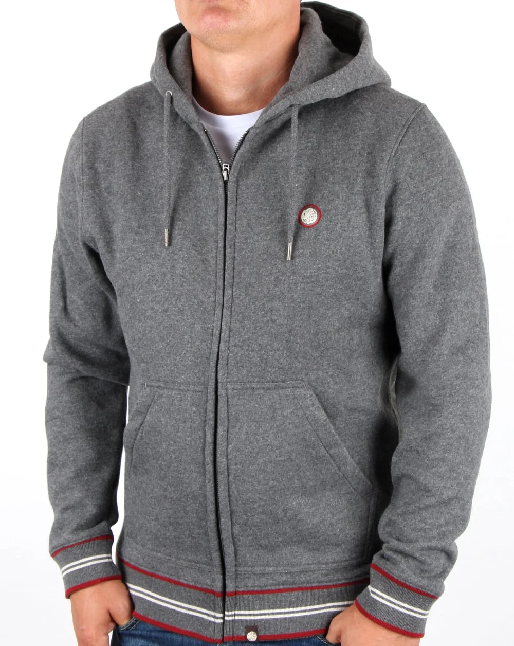 Pretty Green Bradstock Hoody Charcoal - Image 2