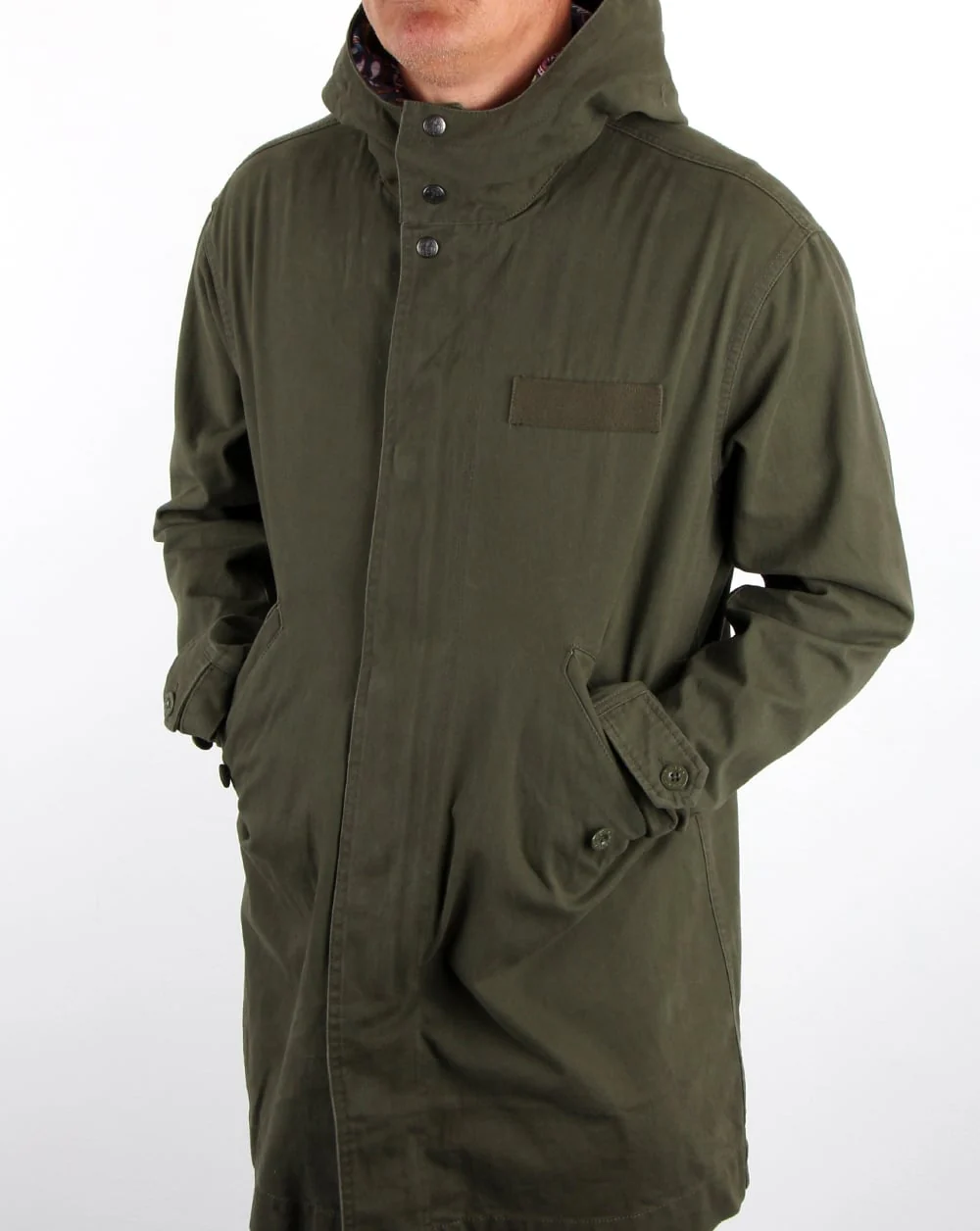 Pretty Green Cassidy Parka Khaki