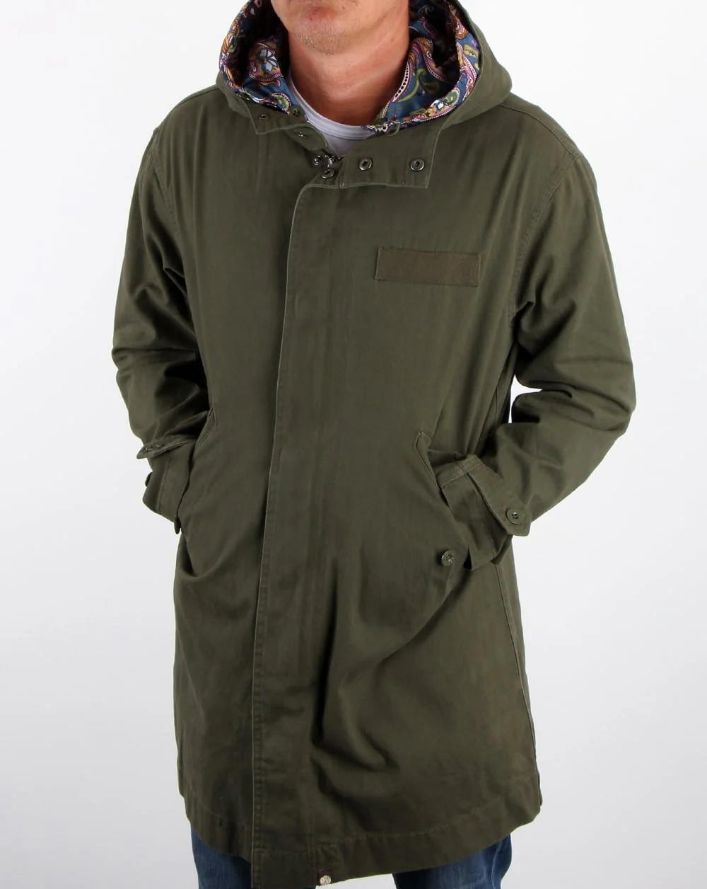 Pretty Green Cassidy Parka Khaki - Image 2