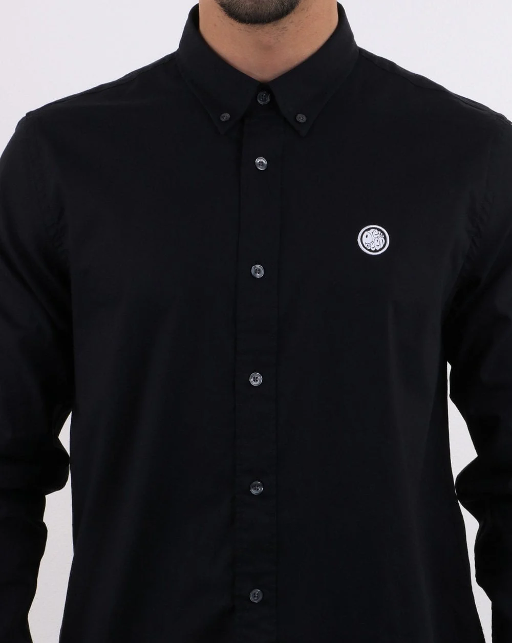 Pretty Green Classic Fit Oxford Shirt True Black - Image 4