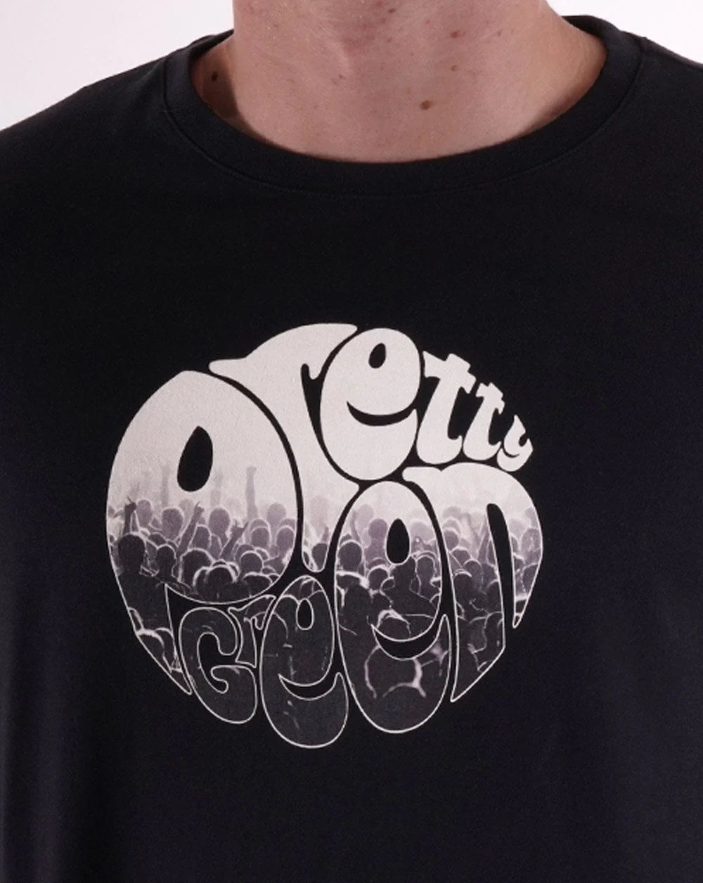 Pretty Green Crowd Logo T-shirt Black - Image 2