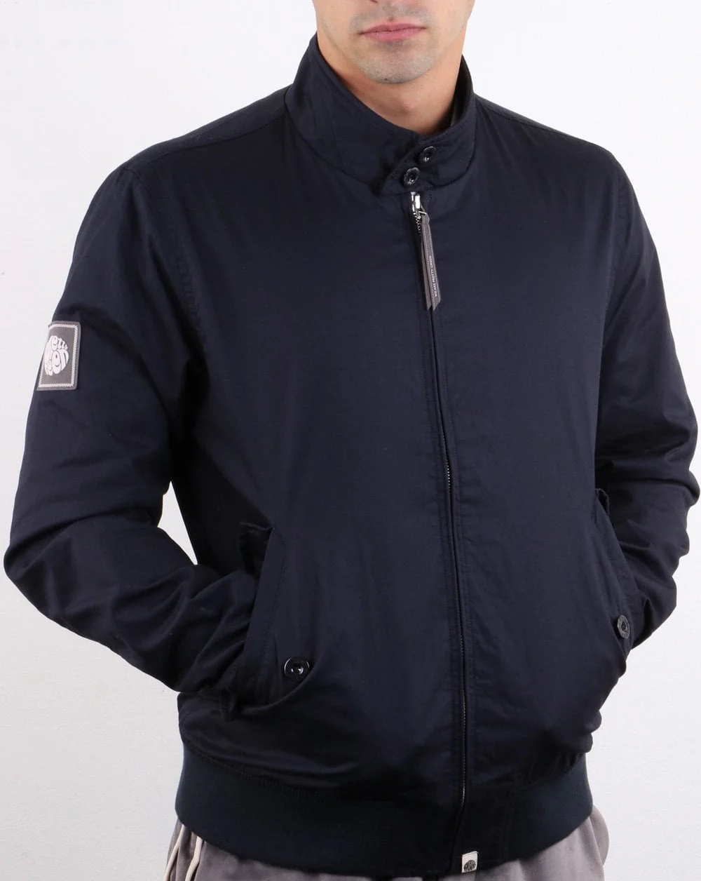 Pretty Green Derwent Harrington Jacket Navy - Image 4