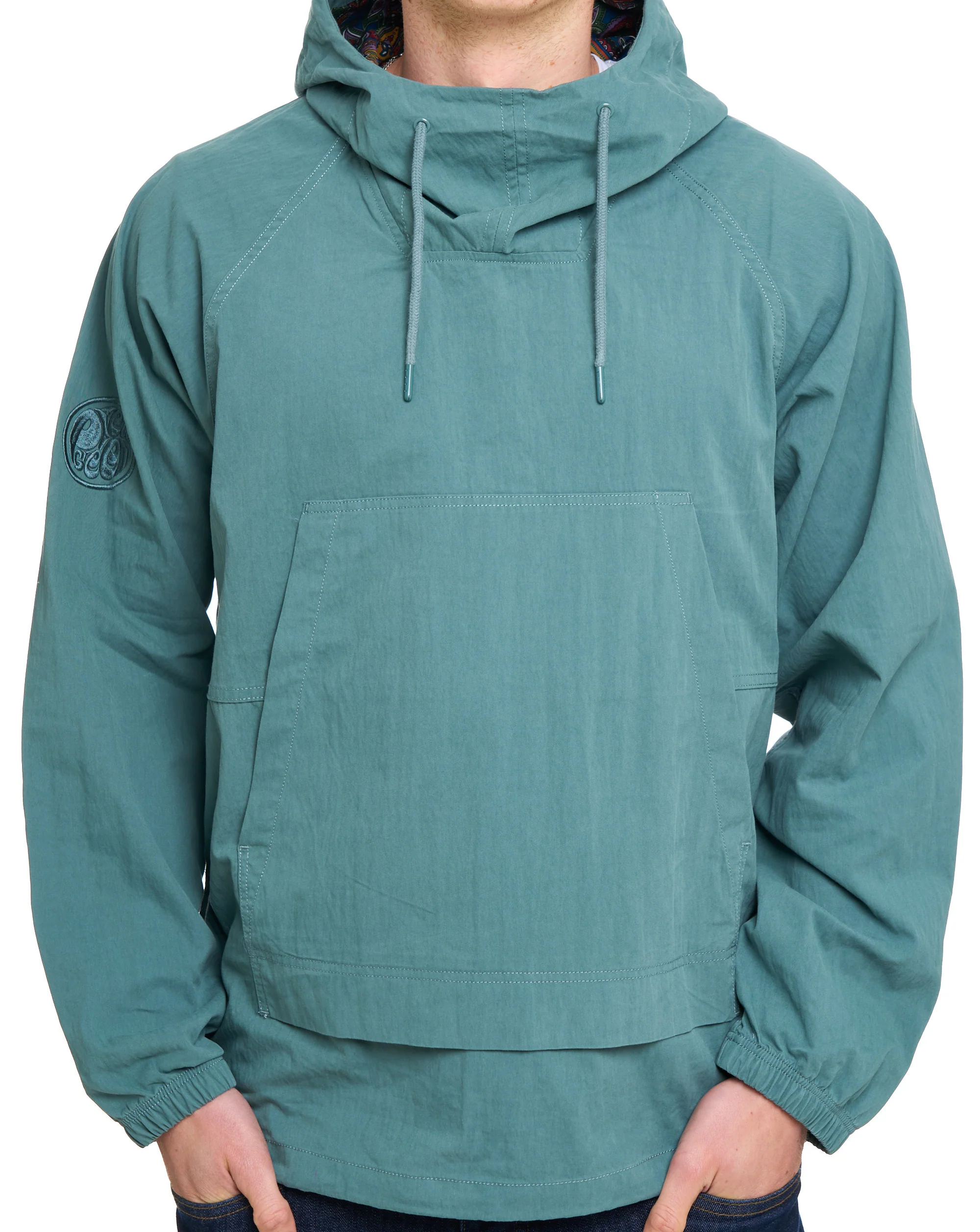 Pretty Green Feltham Smock Teal - Image 3