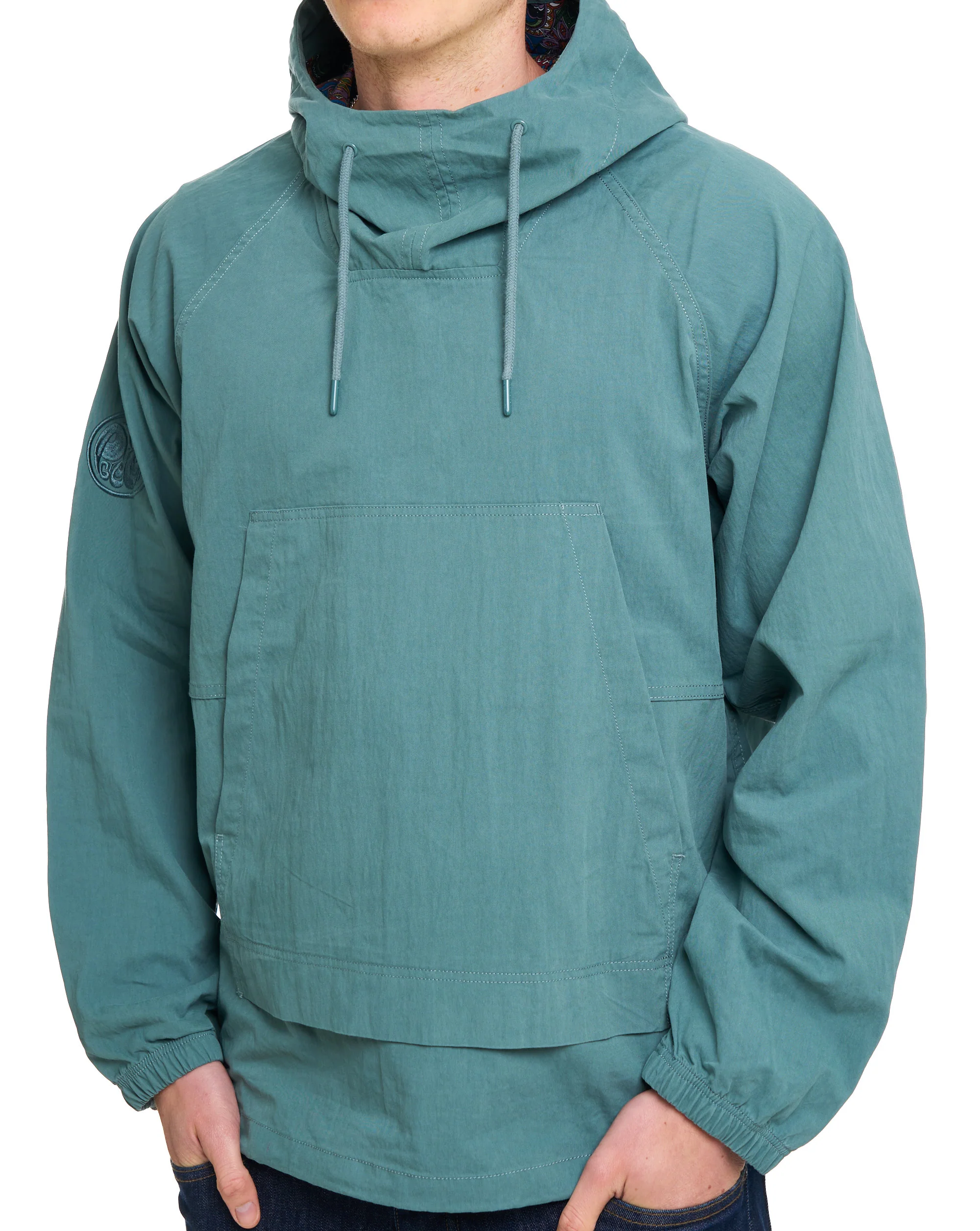 Pretty Green Feltham Smock Teal - Image 4