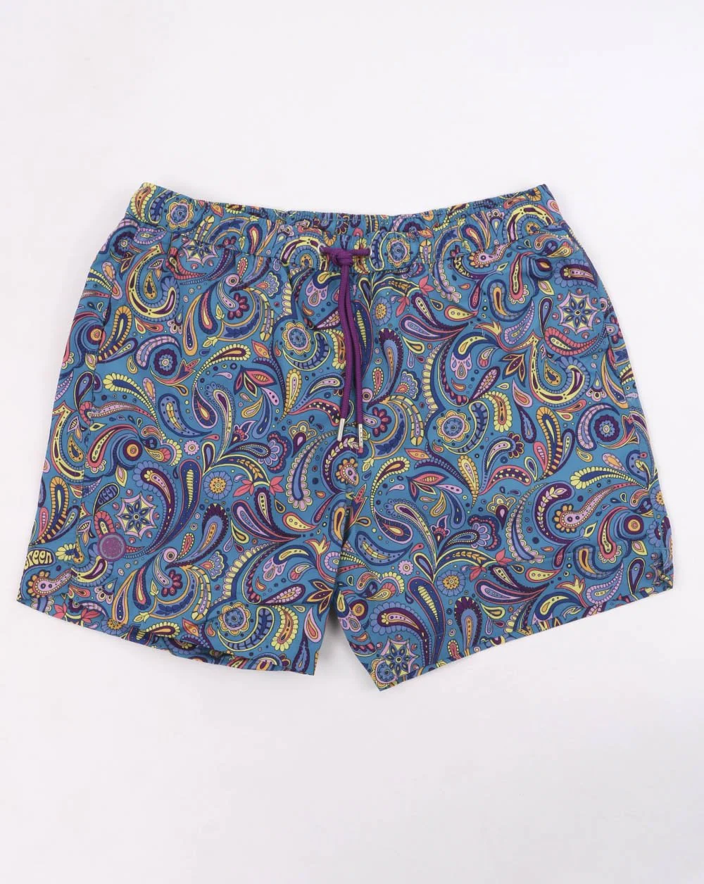 Pretty Green Festival Paisley Swim Shorts