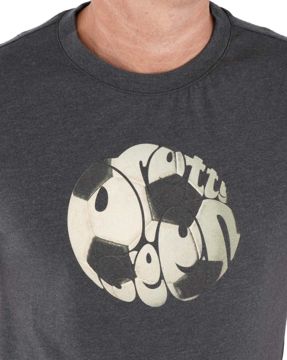 Pretty Green Football Logo T-shirt Dark Grey - Image 2