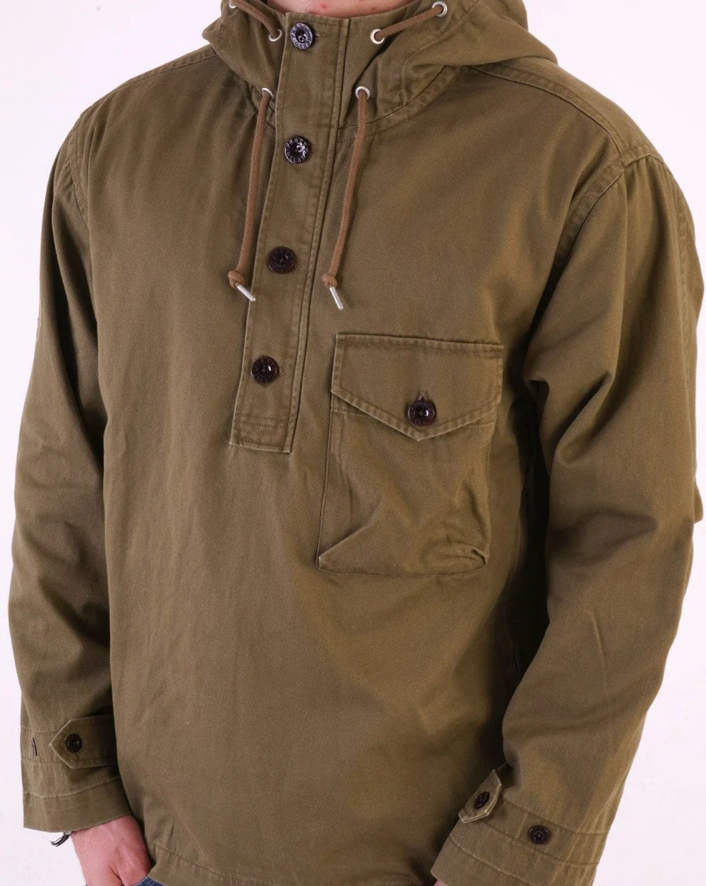 Pretty Green Forrest Smock Khaki Green - Image 3