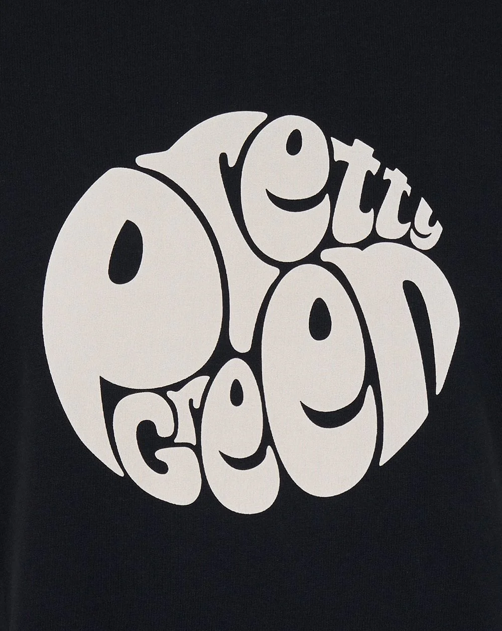 Pretty Green Gillespie Logo T Shirt Black/Grey - Image 3