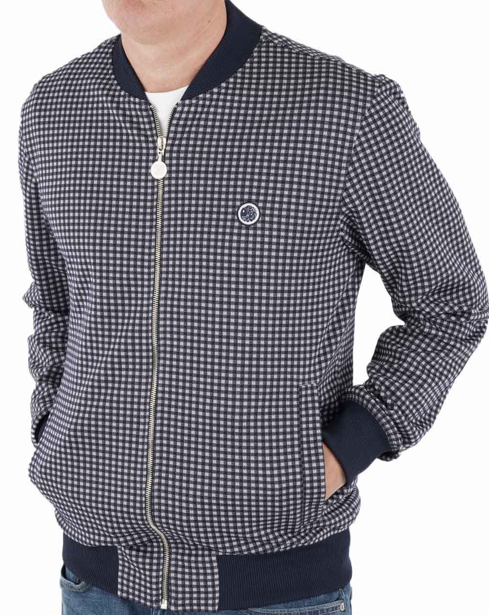 Pretty Green Gingham Jacket Blue - Image 2