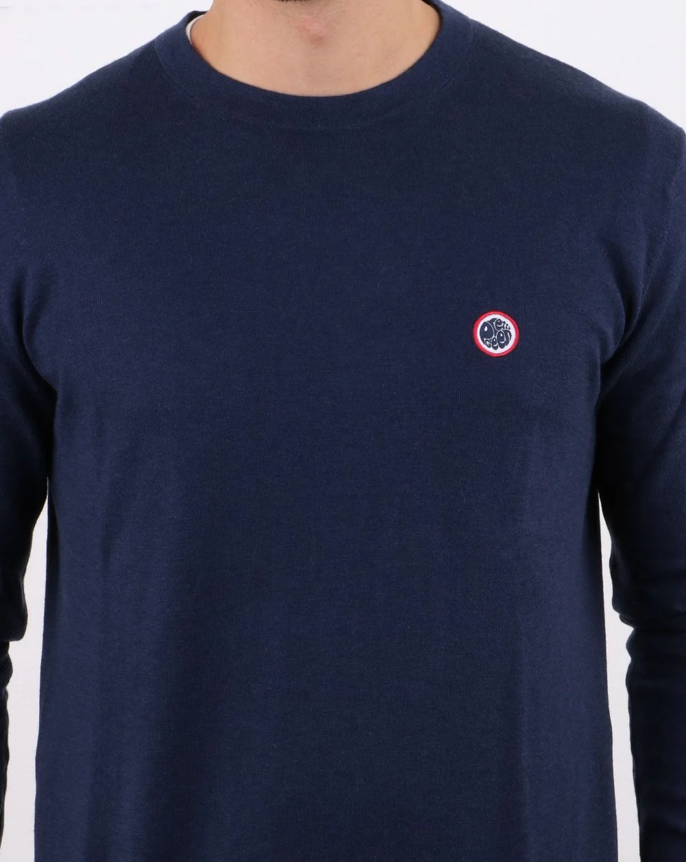 Pretty Green Hinchcliffe Crew Neck Jumper Navy - Image 4