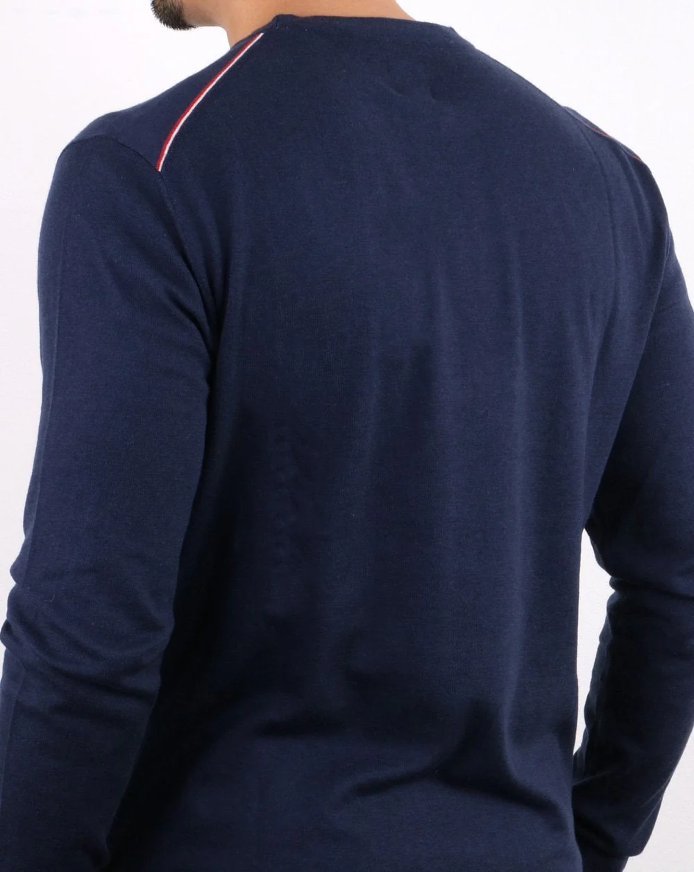 Pretty Green Hinchcliffe Crew Neck Jumper Navy - Image 5