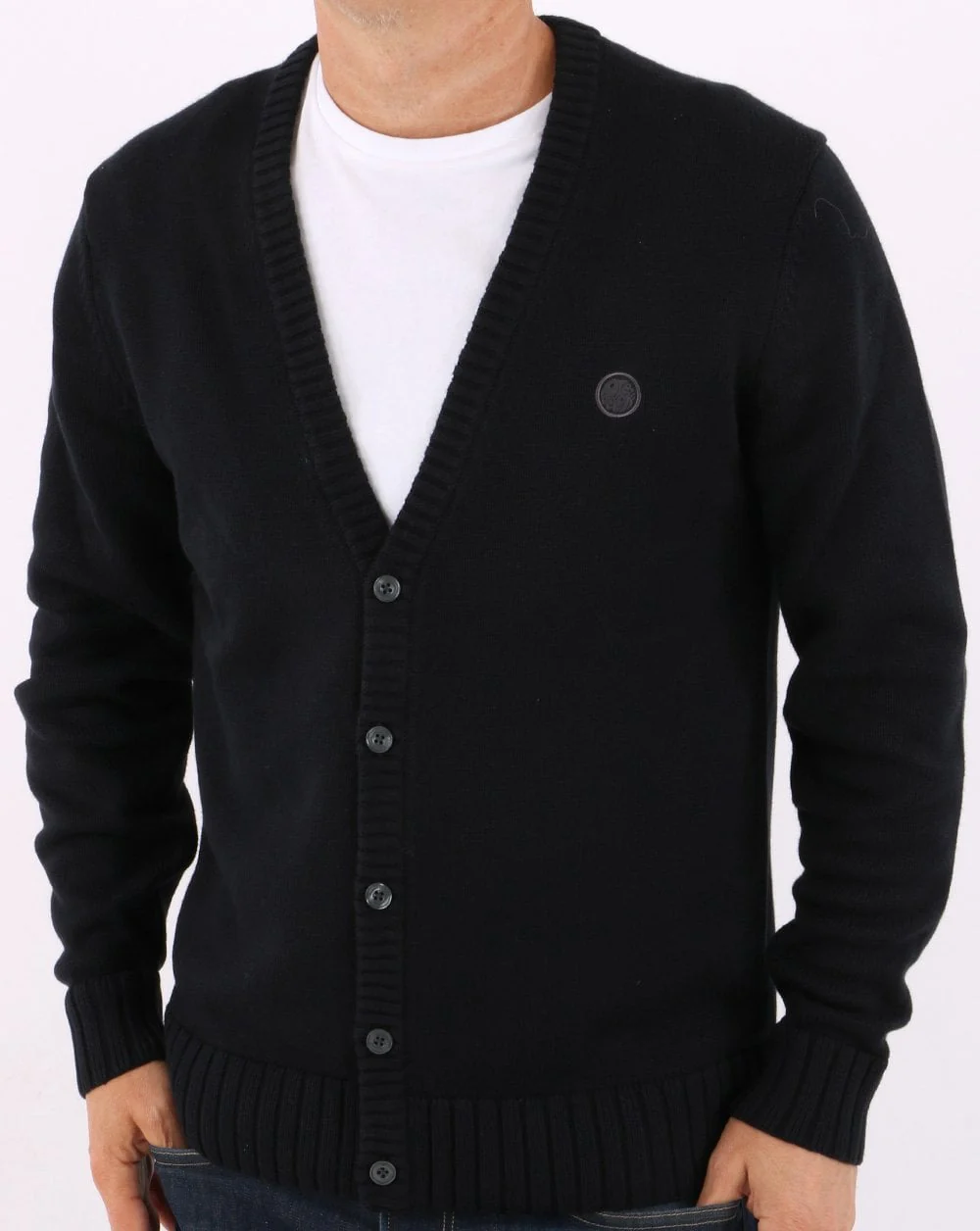 Pretty Green Knit Cardigan Black