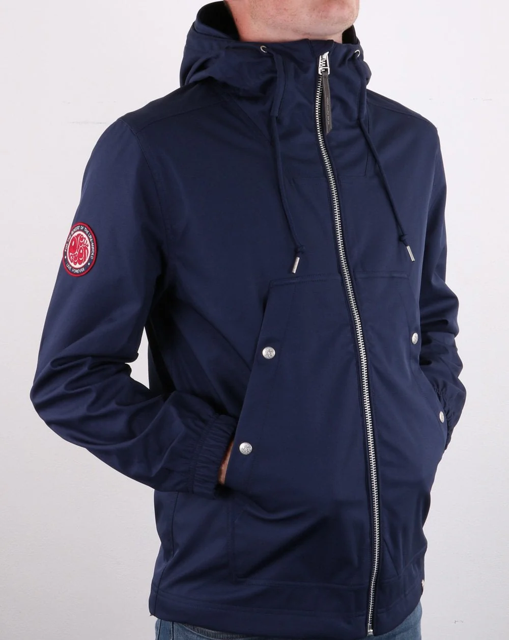 Pretty Green Likeminded Soft Shell Jacket Navy