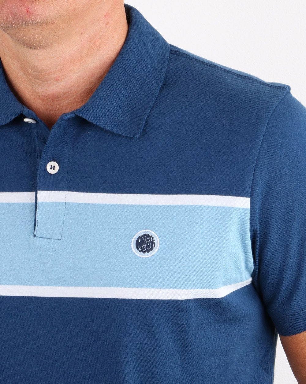 Pretty Green Lloyd Polo Shirt Blue - Image 4