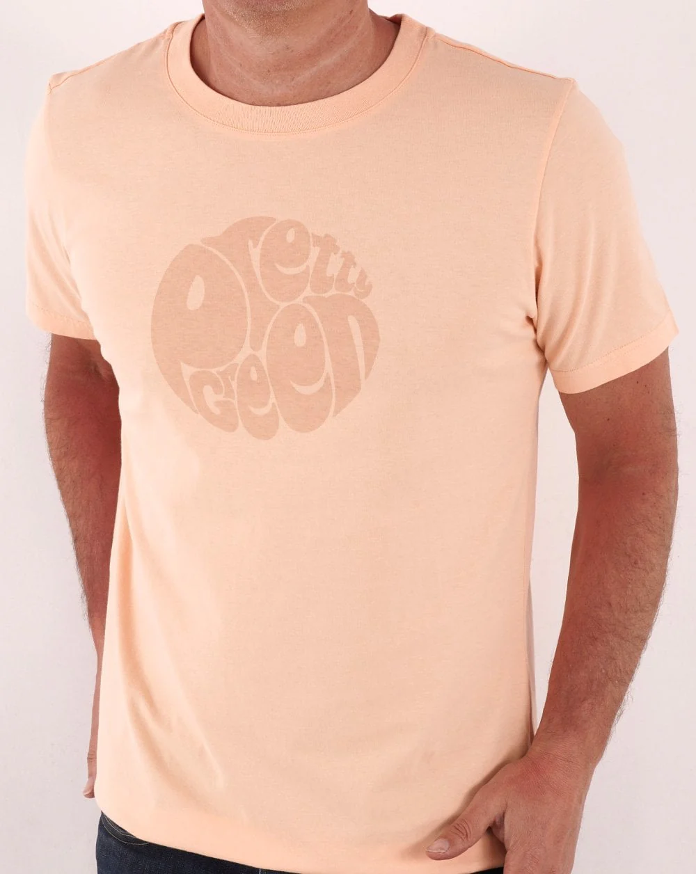 Pretty Green Logo T-shirt Light Orange - Image 3