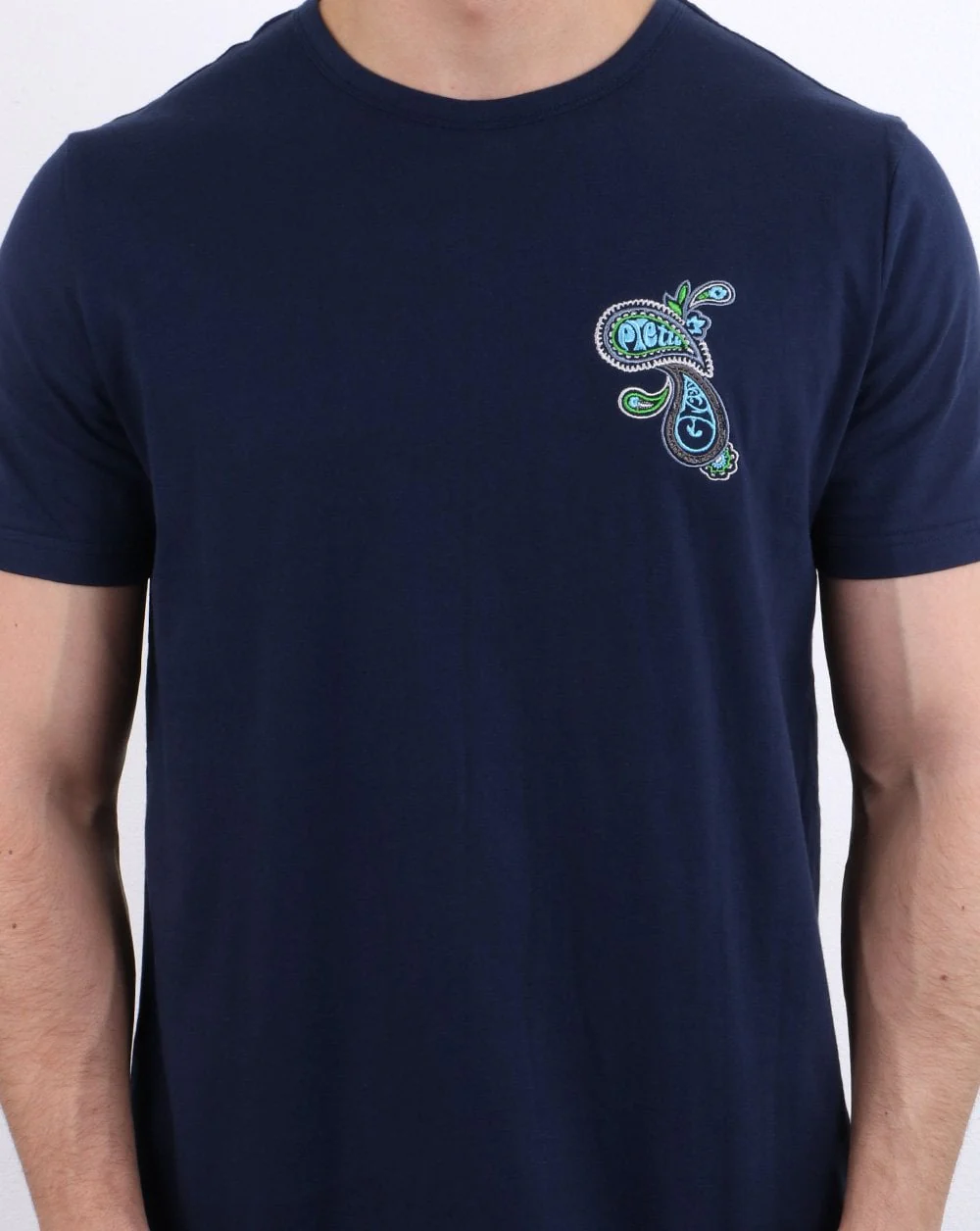 Pretty Green Marshall Crew T-shirt Navy - Image 4