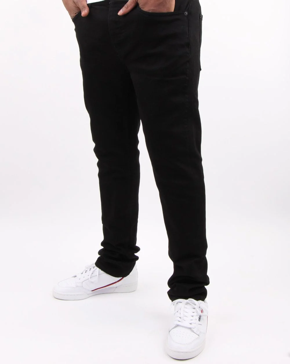 Pretty Green Mens Erwood Slim Fit Black