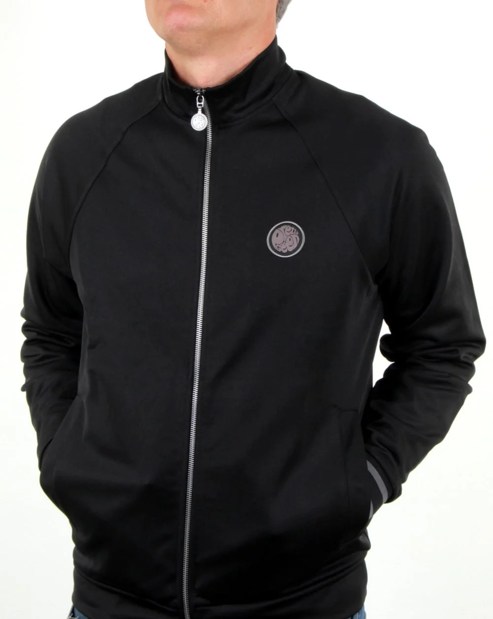 Pretty Green Milner Track Top Black - Image 4