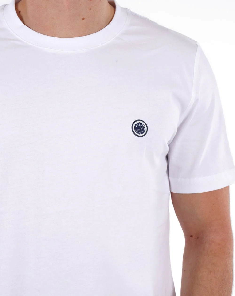Pretty Green Mitchell T Shirt White/navy - Image 2