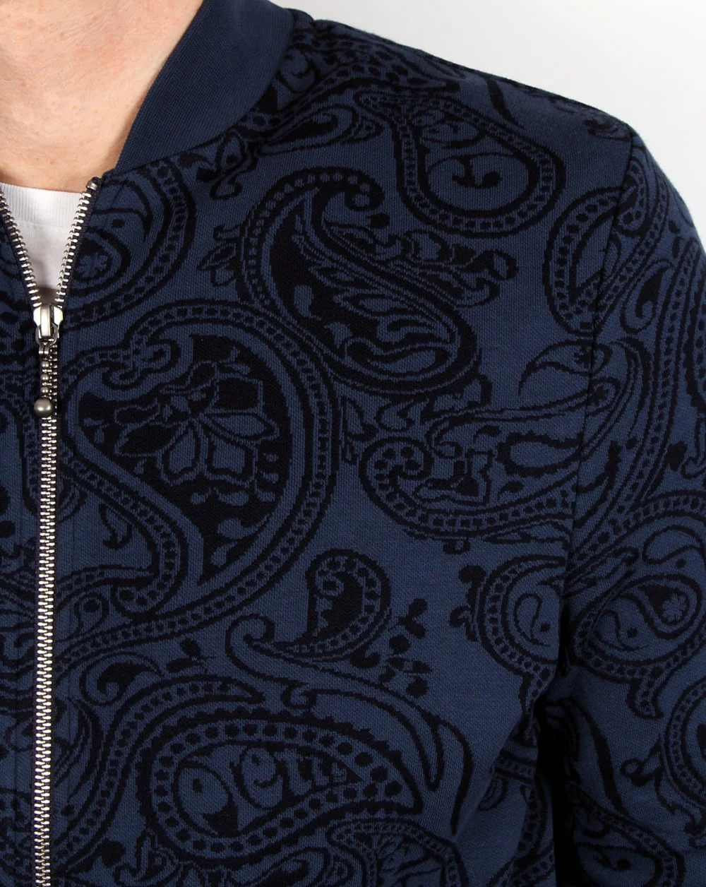 Pretty Green Naseby Track Top Navy - Image 3