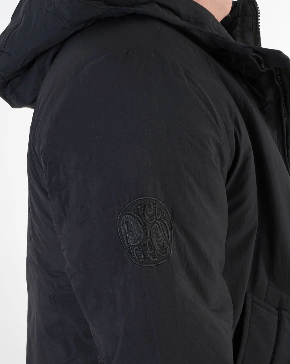 Pretty Green Oracle Quilted Parka Black - Image 3