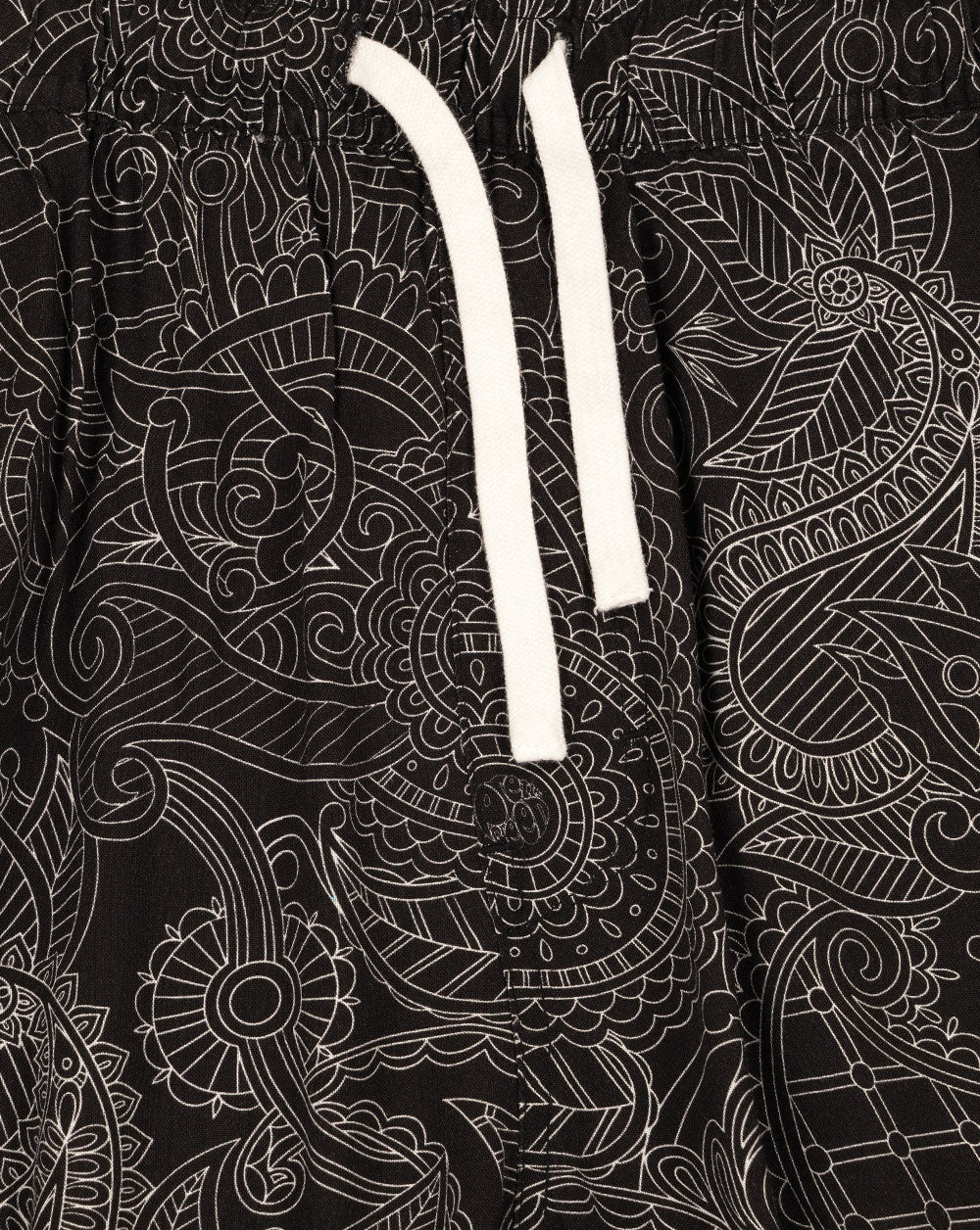 Pretty Green Resonance Linear Paisley Shorts Black - Image 4