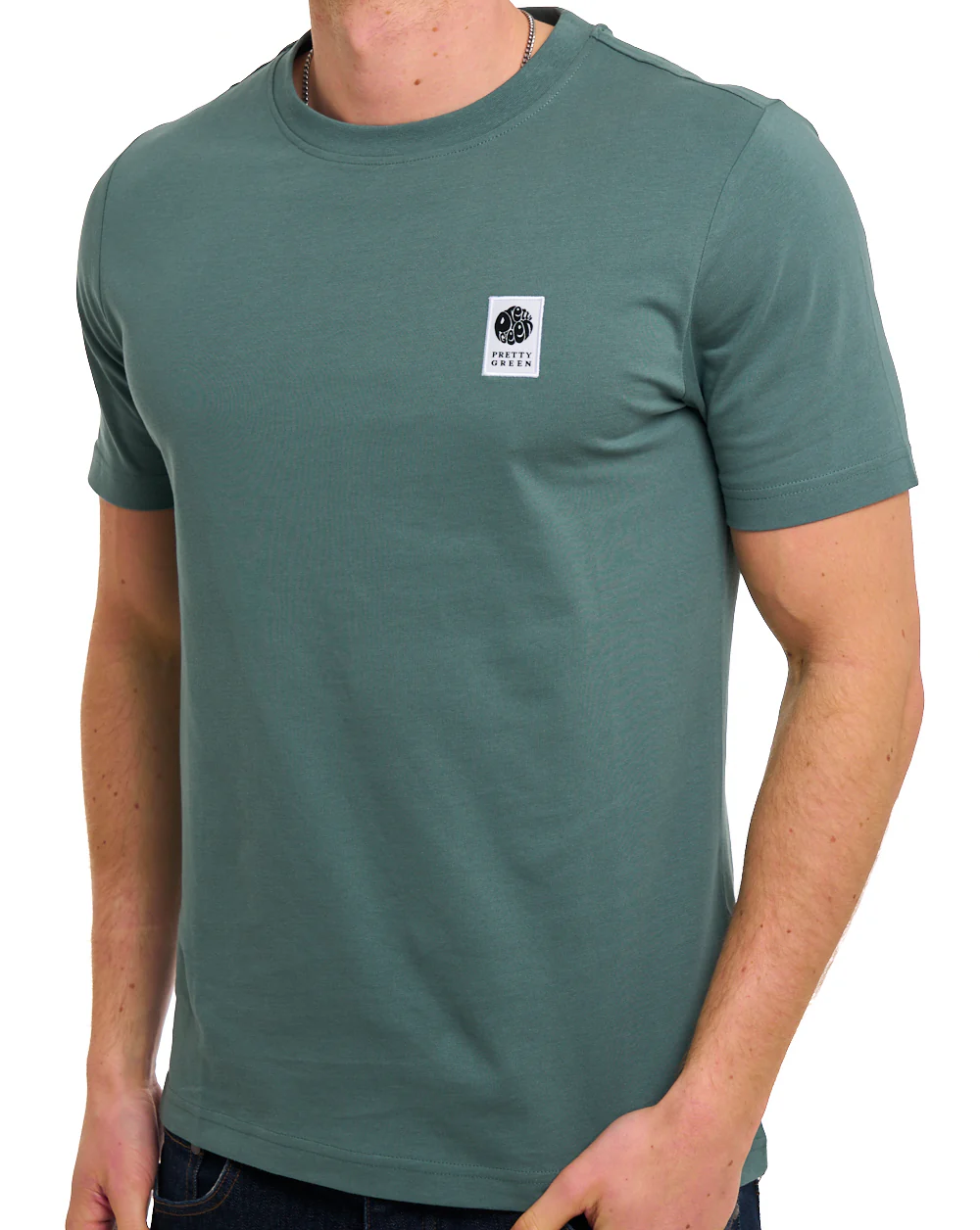 Pretty Green Sinclair T Shirt Teal - Image 2
