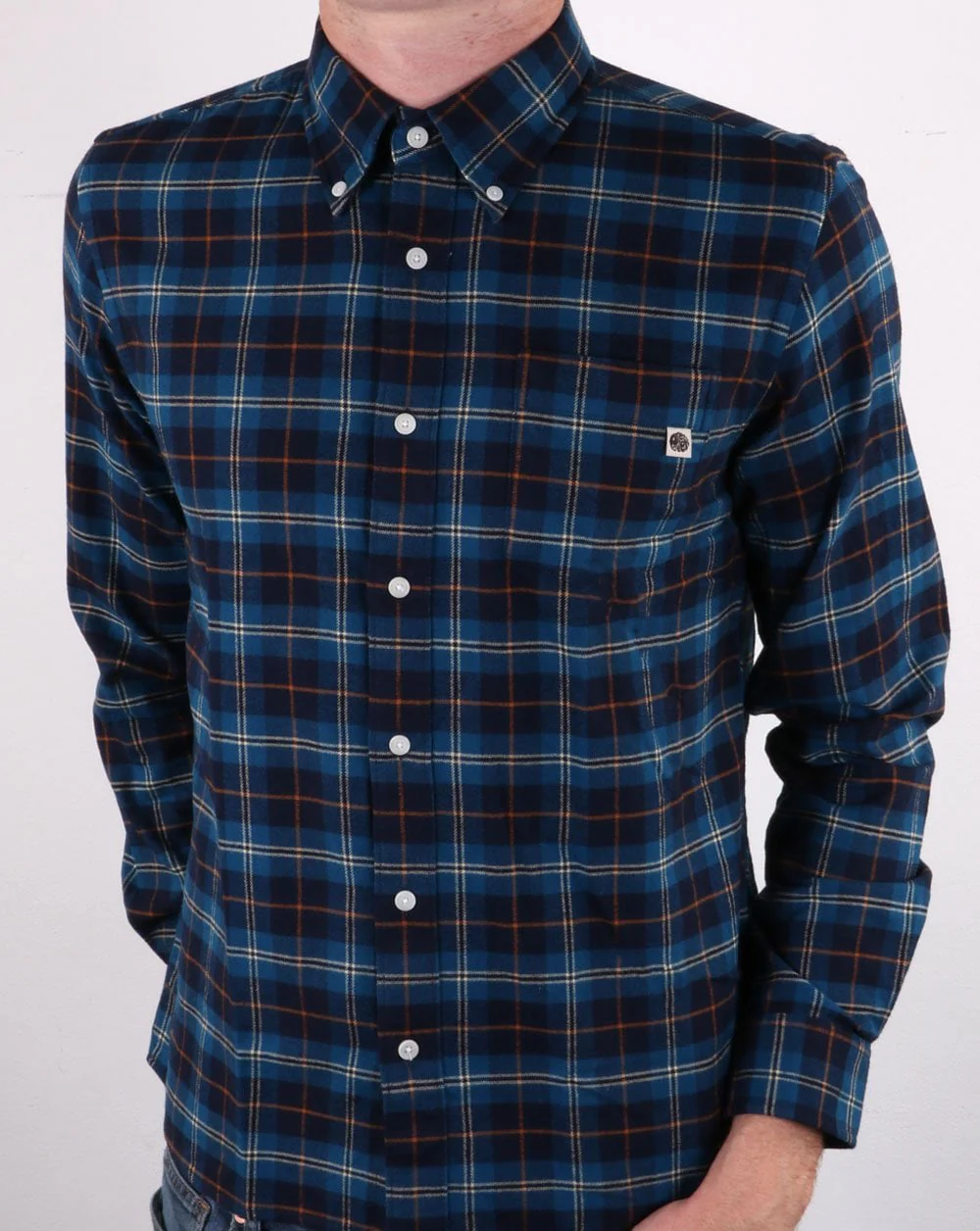 Pretty Green Standards Check Shirt Blue - Image 2