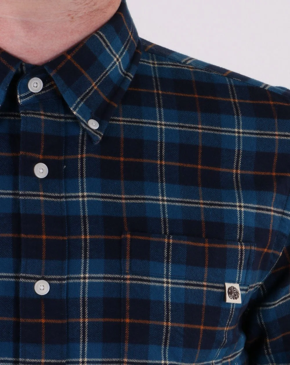 Pretty Green Standards Check Shirt Blue - Image 3