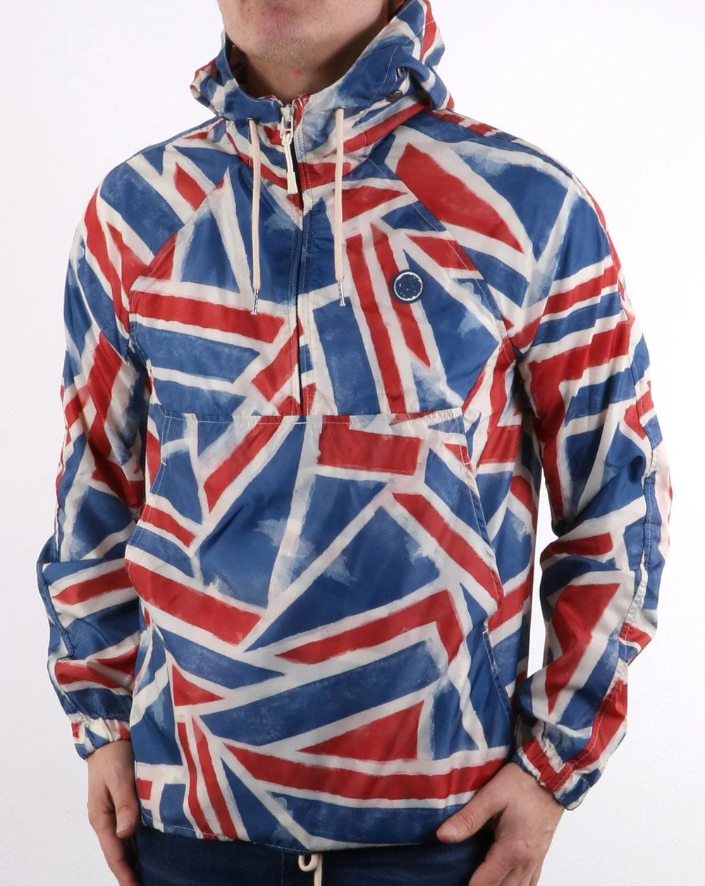 Pretty Green UJ Zip Overhead Hooded Jacket Multi - Image 2