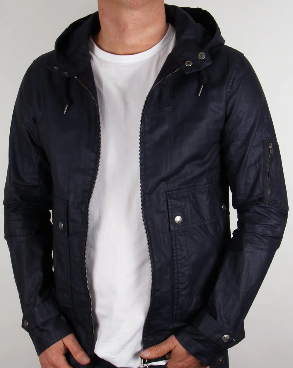Pretty Green Wren Jacket Navy - Image 2