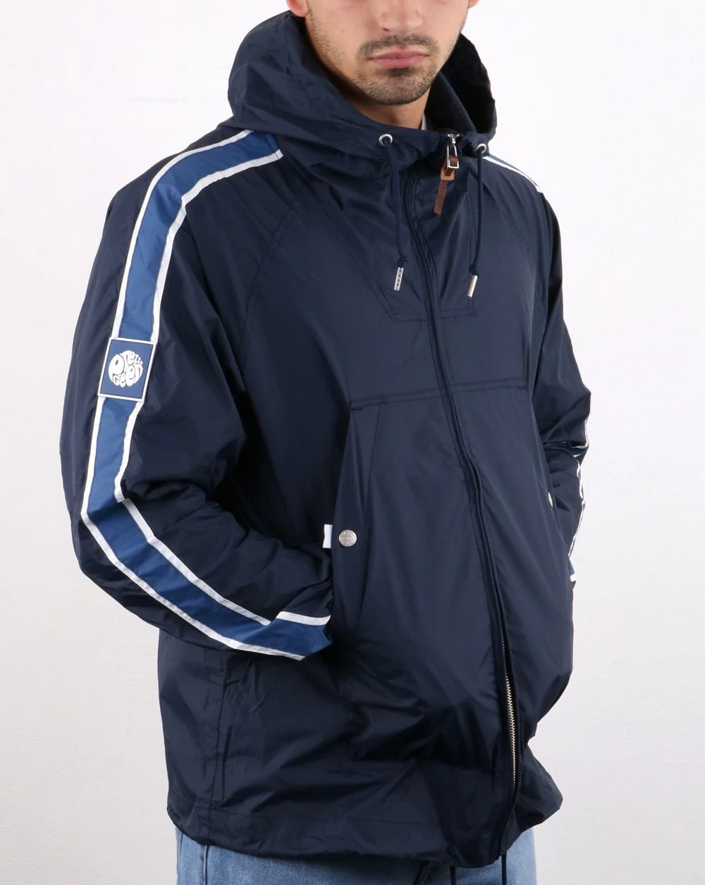 Pretty Green Zip Through Jacket Blue