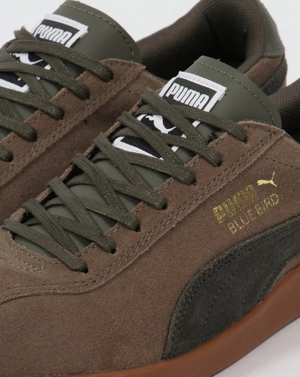 Puma Bluebird Trainers Olive/Forest - Image 4