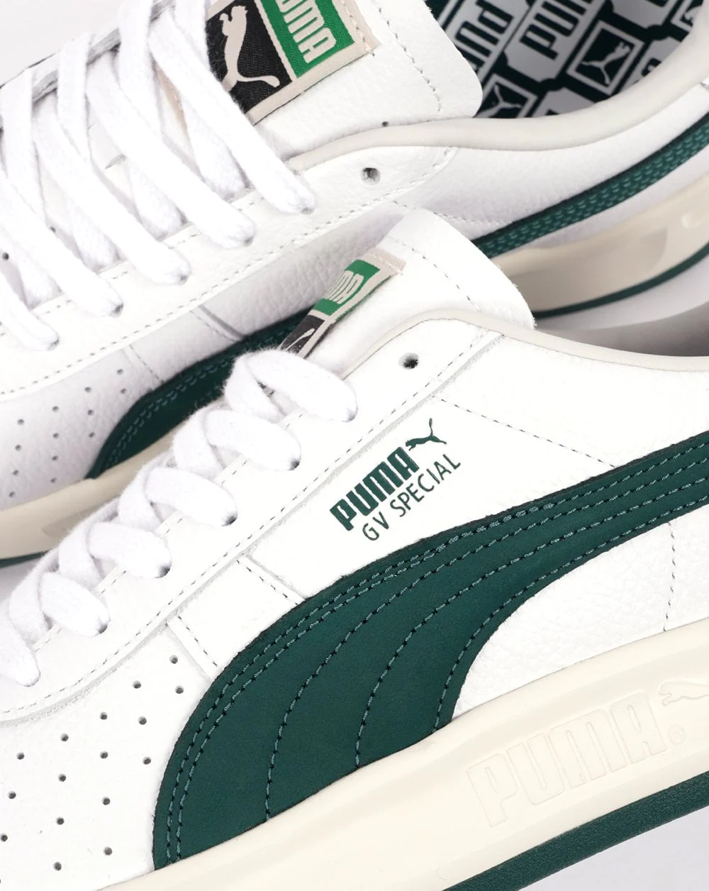 Puma GV Special Trainers White DK Green - Image 3
