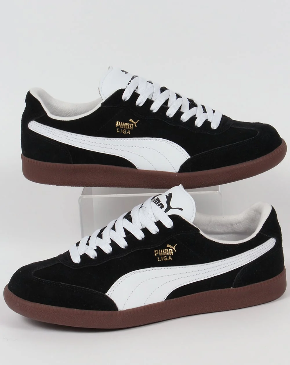 Puma Liga Suede Trainers Black/White