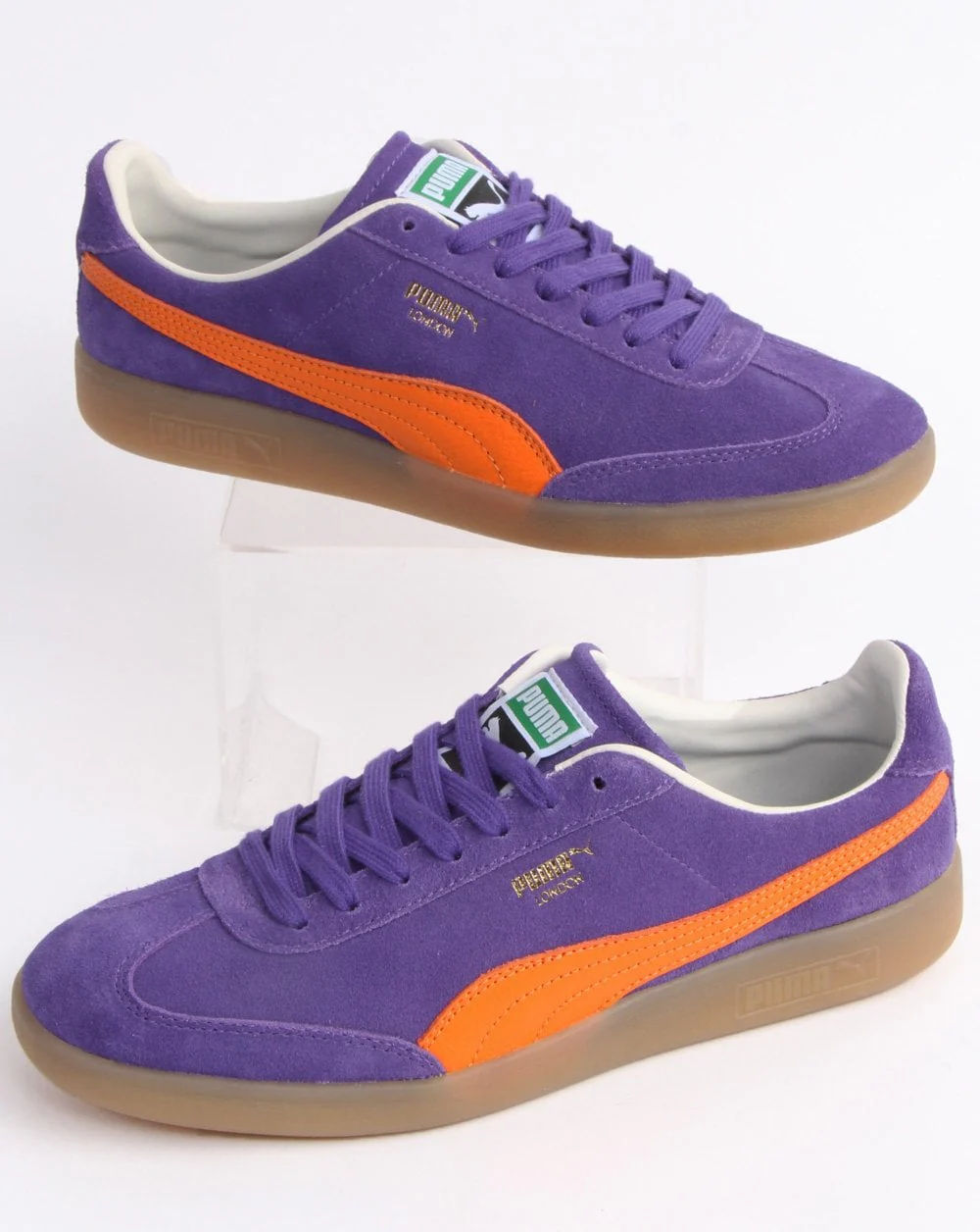 Puma Madrid "London" Trainer Purple/Orange - Image 2