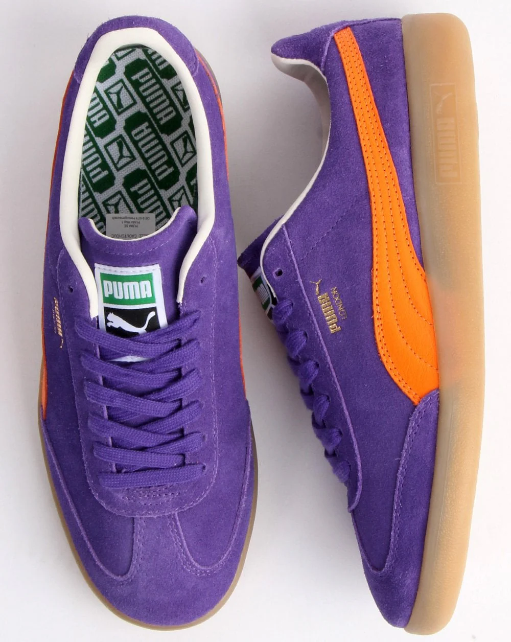 Puma Madrid "London" Trainer Purple/Orange - Image 3