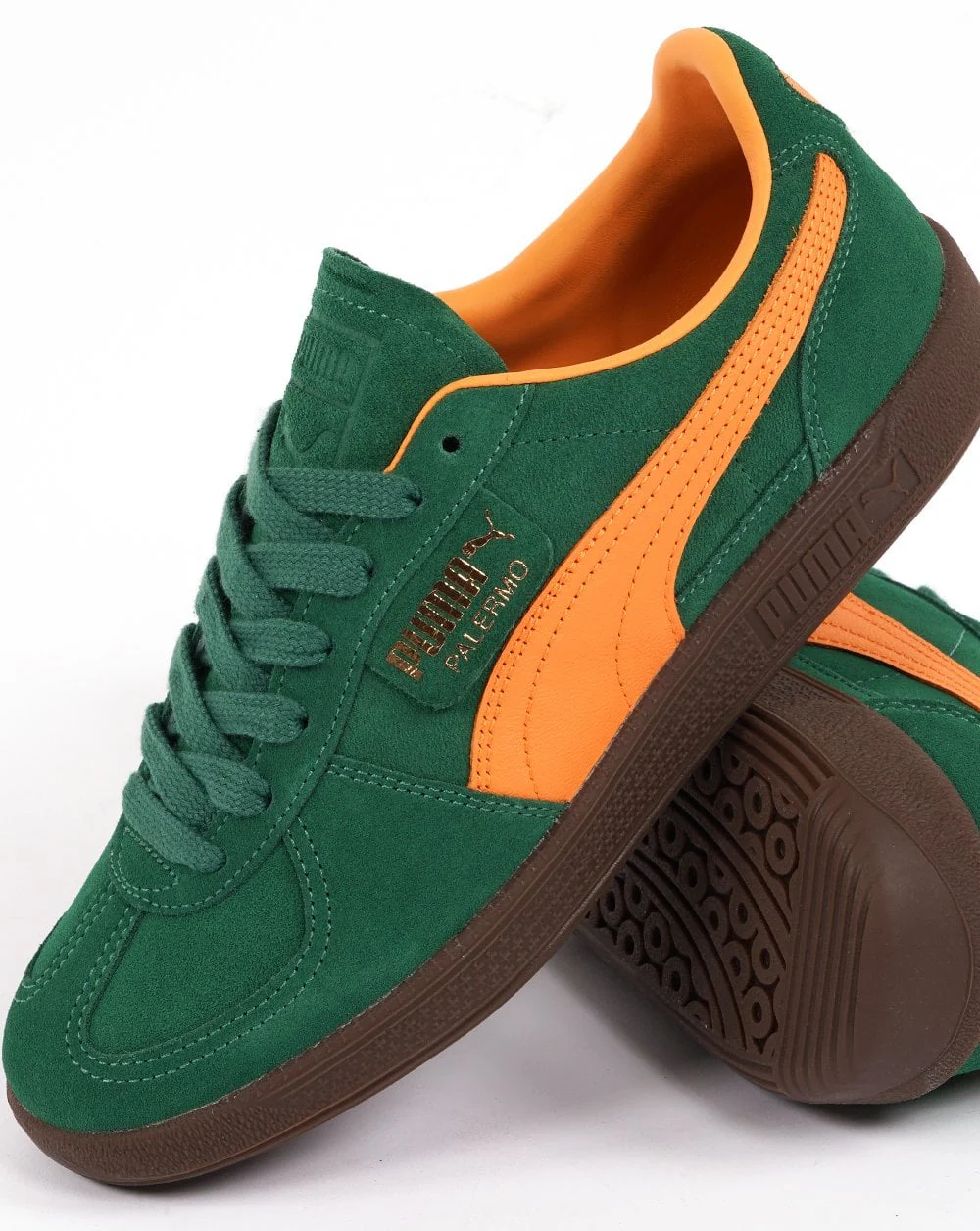 Puma Palermo Trainer Green/Orange - Image 3
