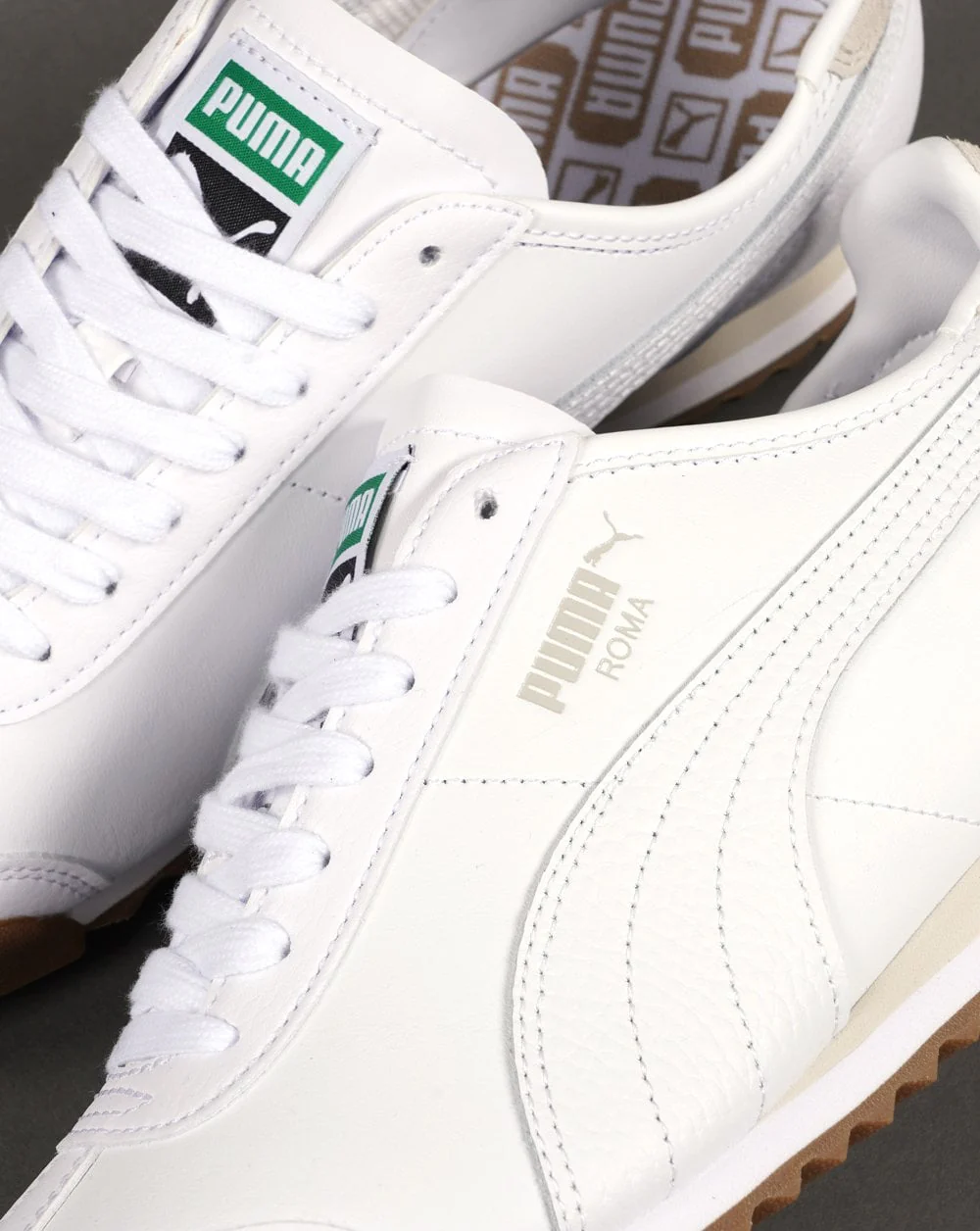 Puma Roma Leather Trainer White - Image 3