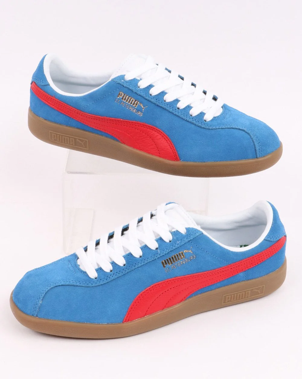 Puma St Petersburg Trainer Blue/Red - Image 4