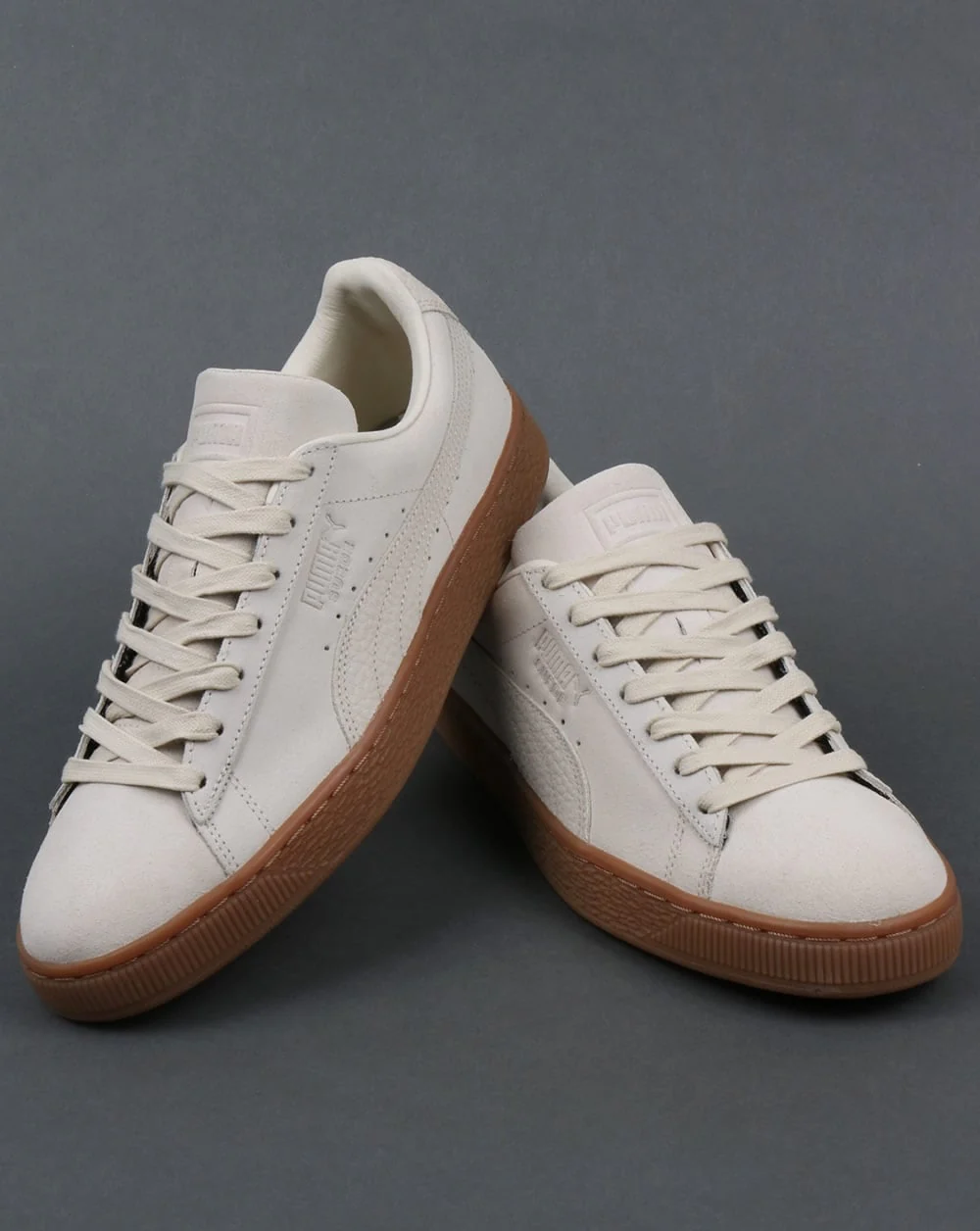 Puma Suede Classic Premium Trainers Off white Gum - Image 3