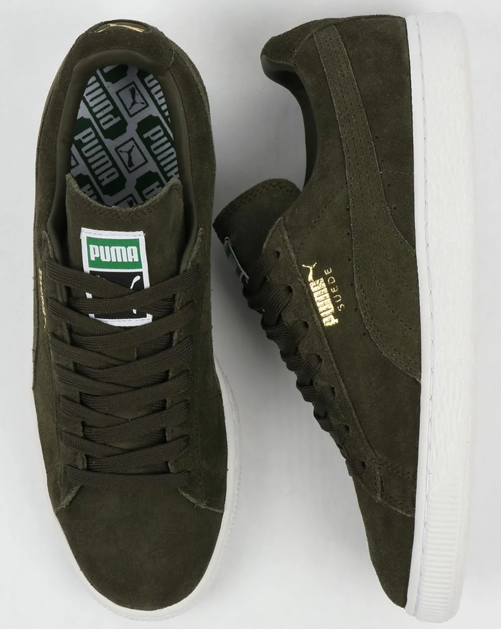 Puma Suede Classic Trainers Forest Night/White - Image 2