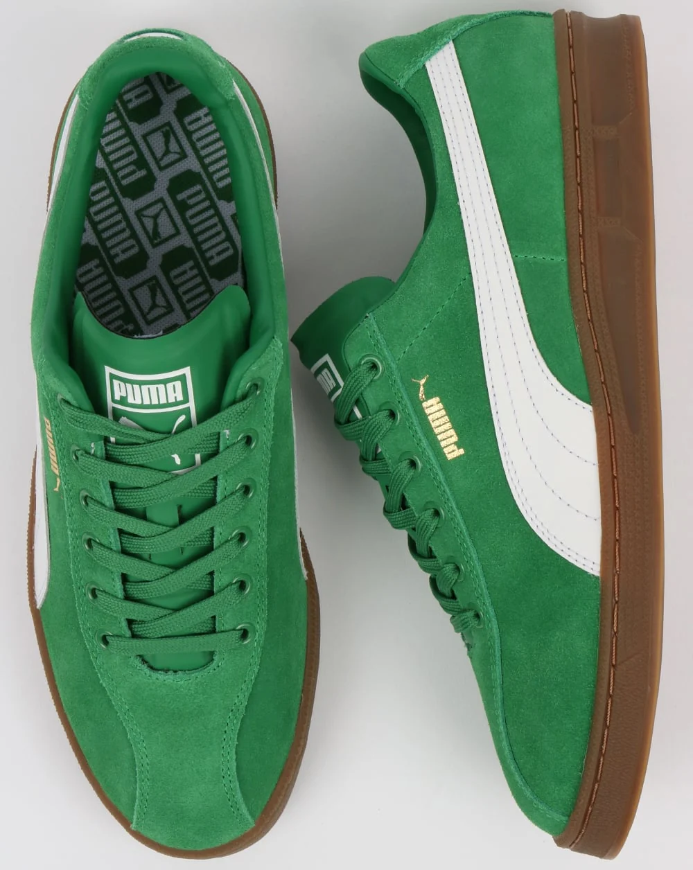 Puma TK Indoor Heritage Trainers Amazon Green - Image 2