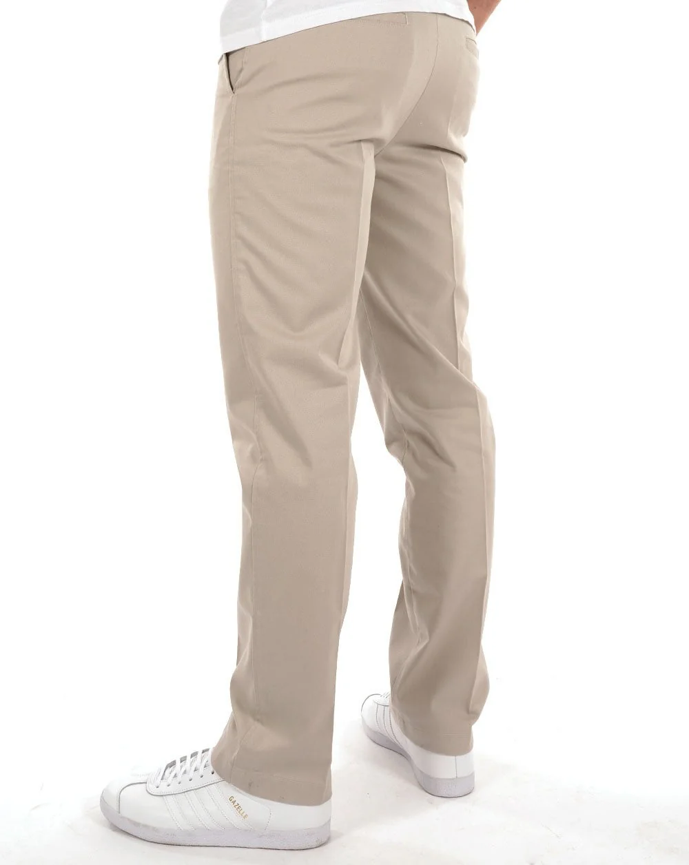 Real Hoxton Stay Pressed Trousers Natural - Image 2