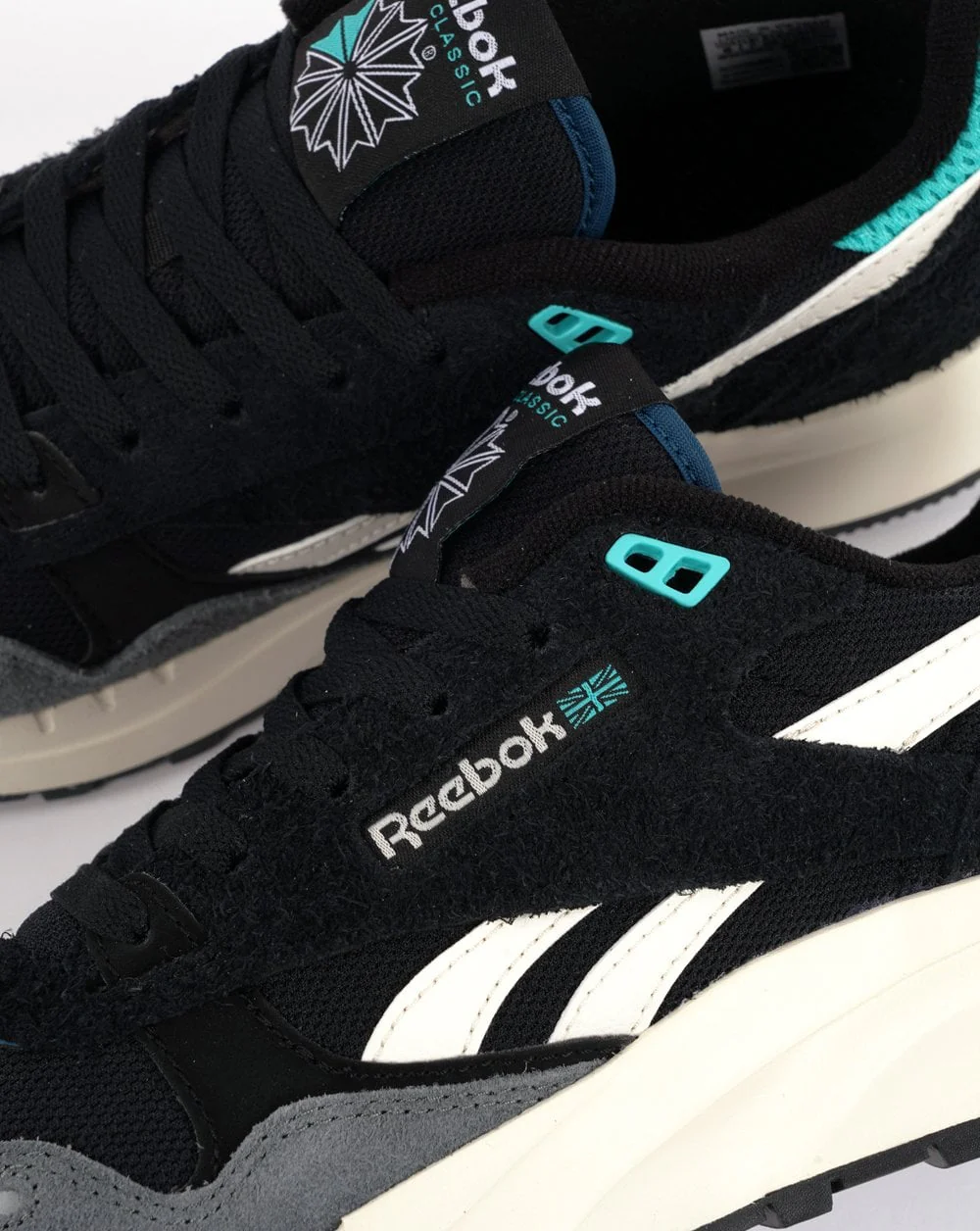Reebok Classic 2400 Trainers Black/Blue/Chalk - Image 3