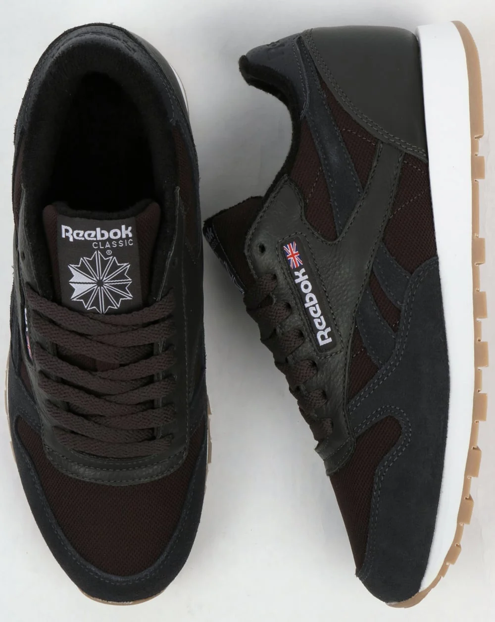 Reebok Classic Leather ESTL Trainers Coal/White - Image 2