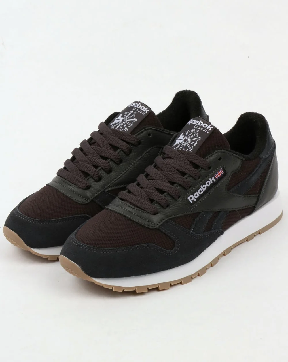 Reebok Classic Leather ESTL Trainers Coal/White - Image 3