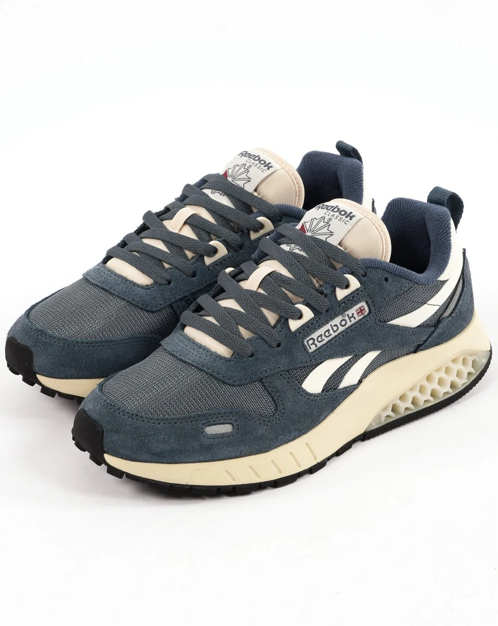 Reebok Classic Leather Hexalite Trainers Blue/Chalk - Image 2
